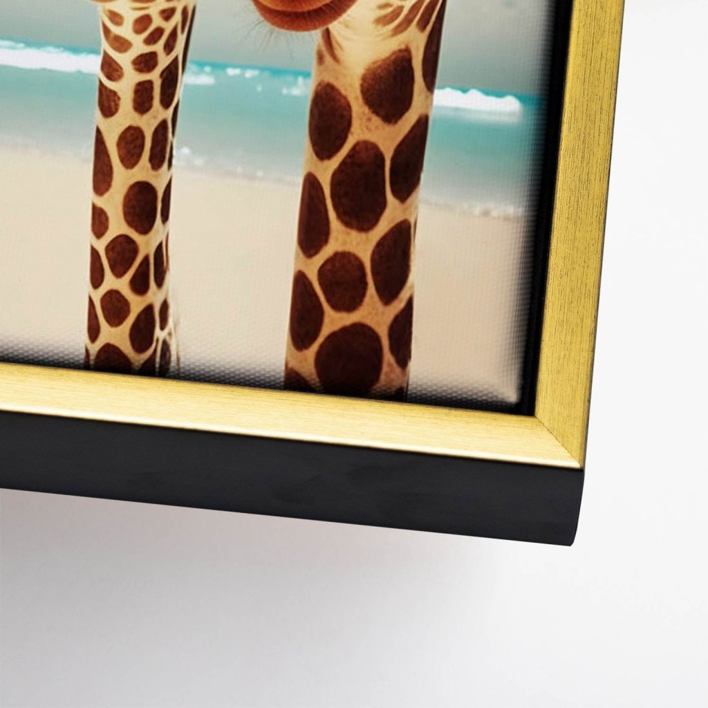 Giraffe Sunshine Leinwand Bild INGALERIE