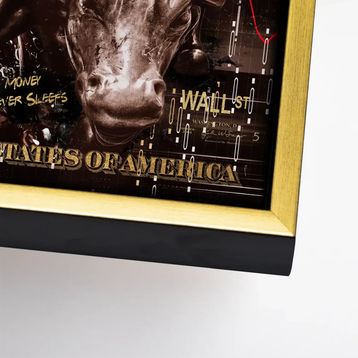 Wall Street Duck Leinwand Bild