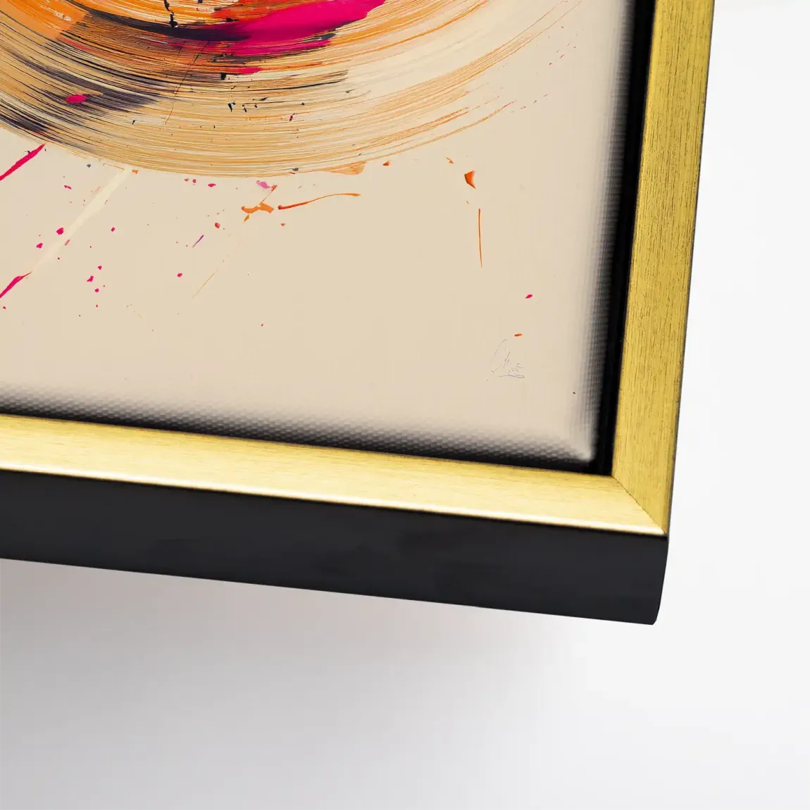 Bewegte Farbe Abstrakt Leinwand Bild