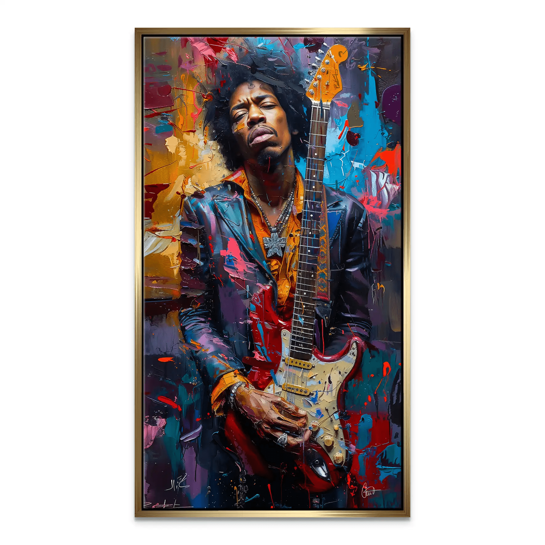 Jimi Abstrakt Color Leinwand Bild INGALERiE