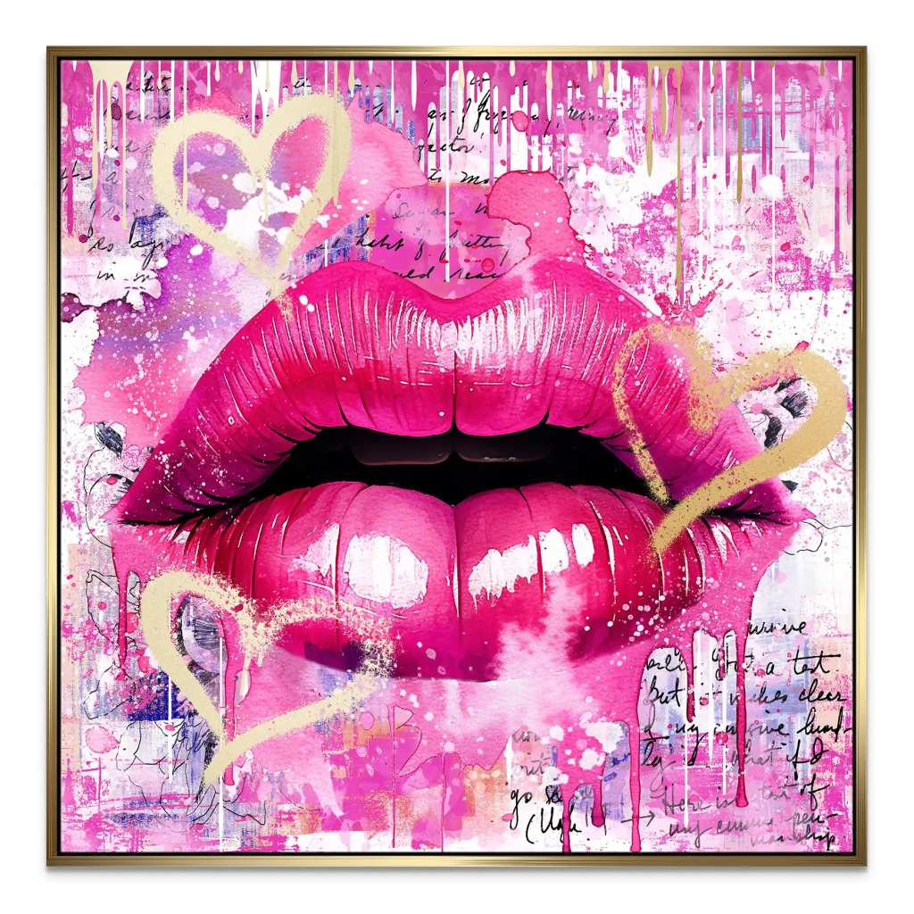 Sweet Lips Leinwand Bild INGALERIE