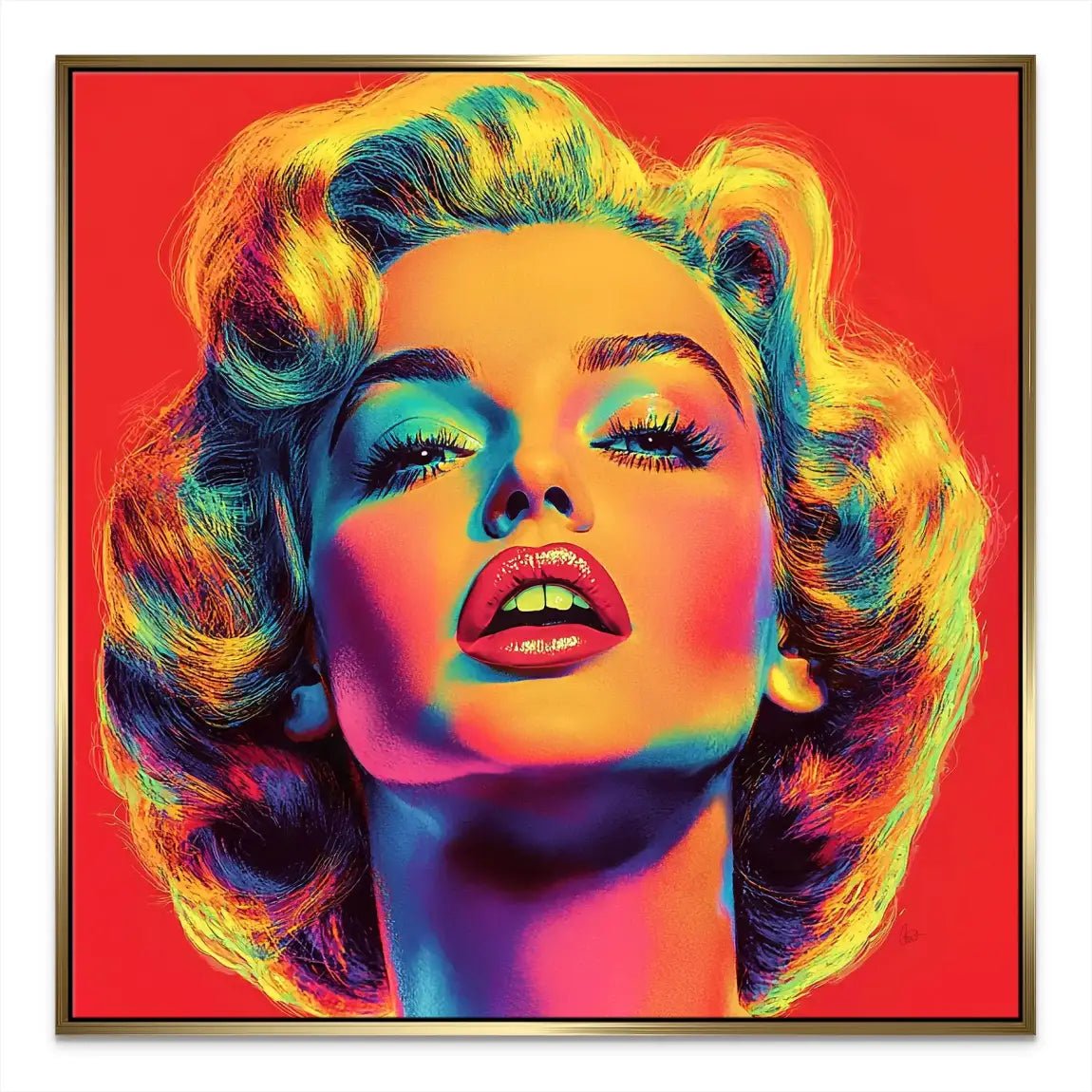 Marilyn Monroe Pop Art Style Leinwand Bild INGALERIE