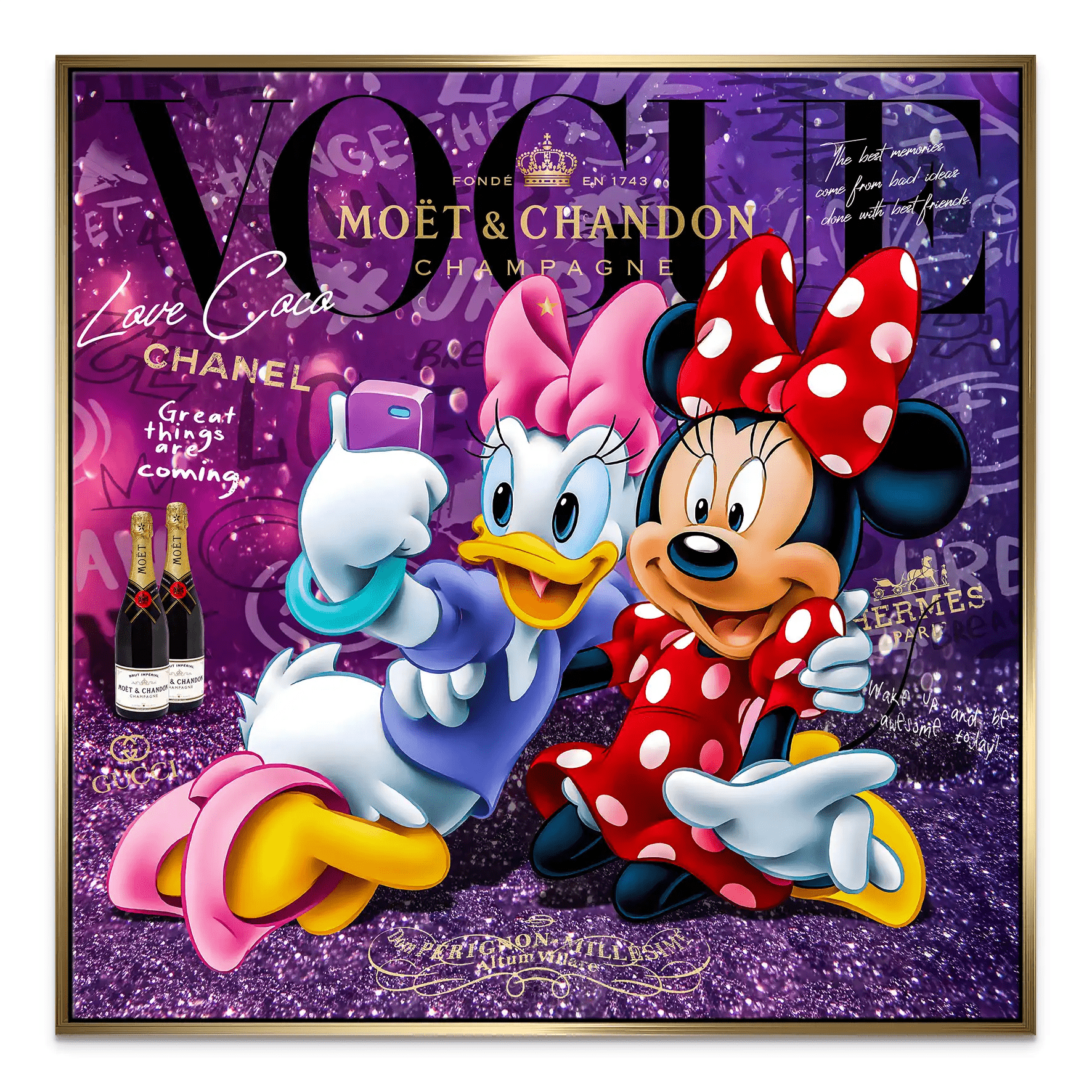 Daisy & Minnie Vogue Leinwand Bild INGALERIE