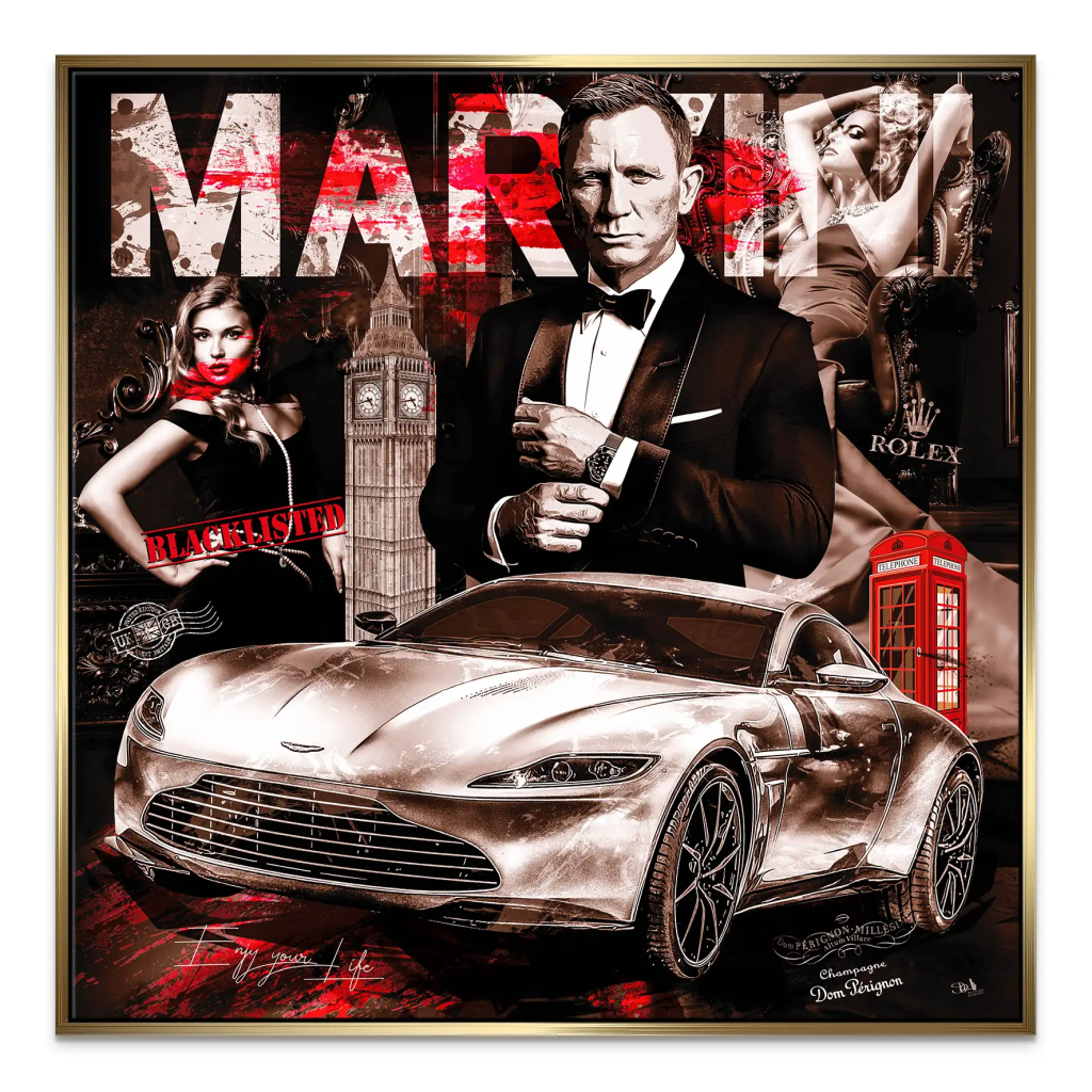 James Bond Modern Style Leinwand Bild INGALERIE