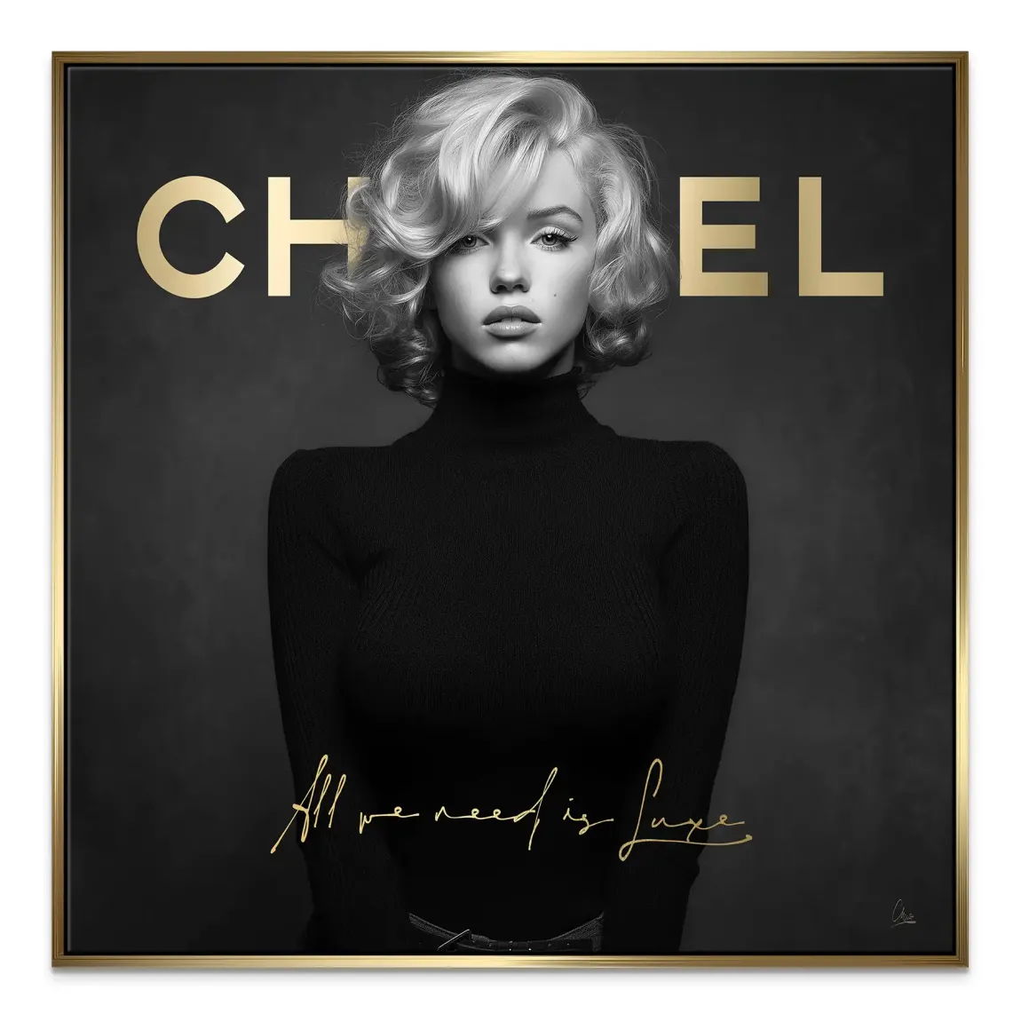 Marilyn Luxe Art Leinwand Bild