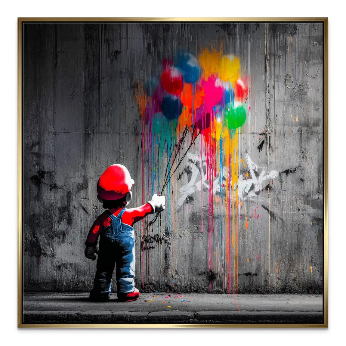 Mario Balloon Dreams Leinwand Bild