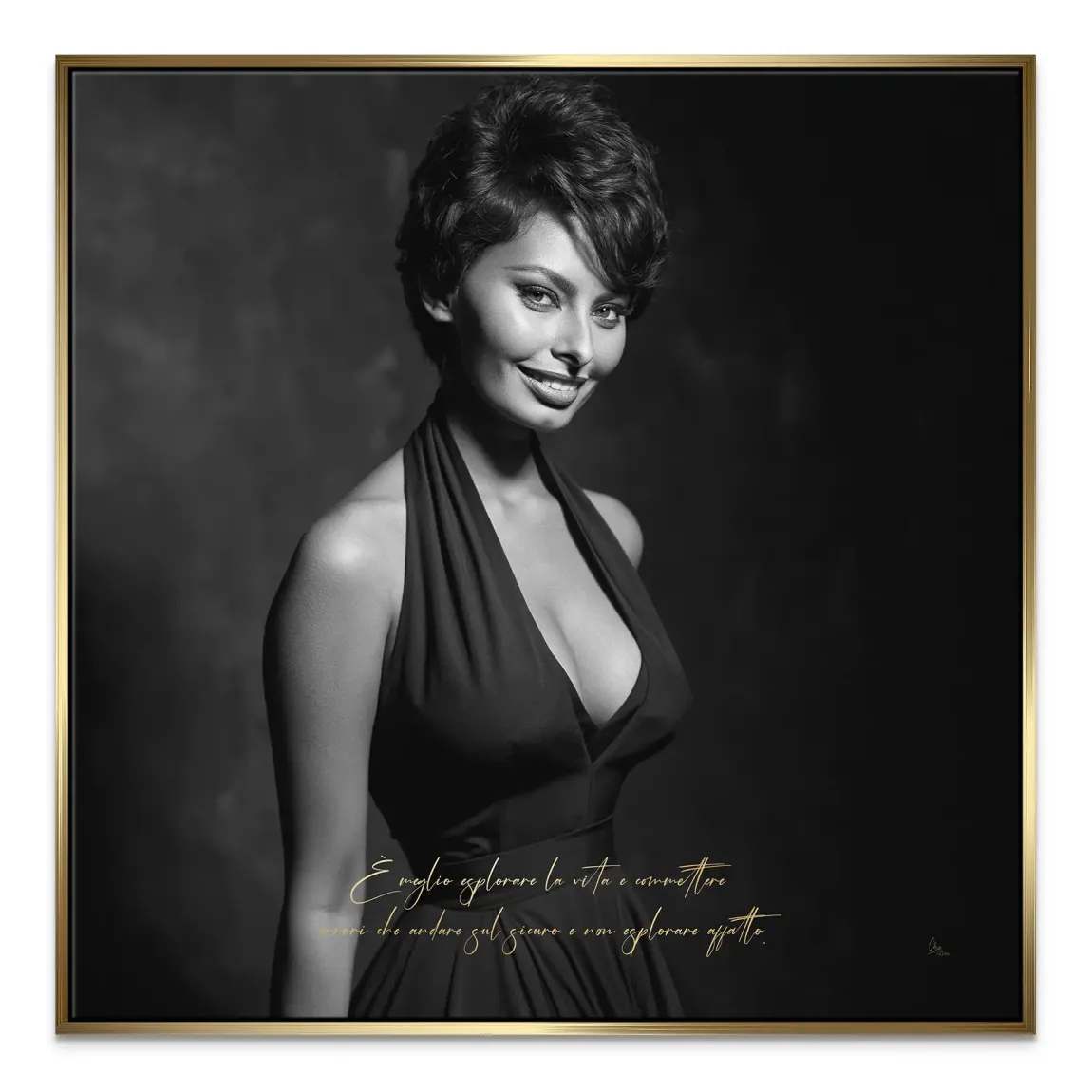 Sophia Zitat Leinwand Bild