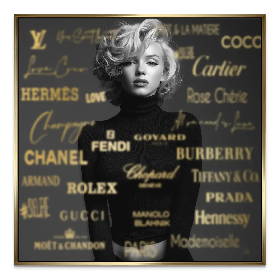Marilyn Monroe Luxury Leinwand Bild