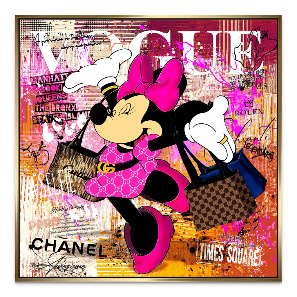 Minnie Vogue Modern Leinwand Bild INGALERIE