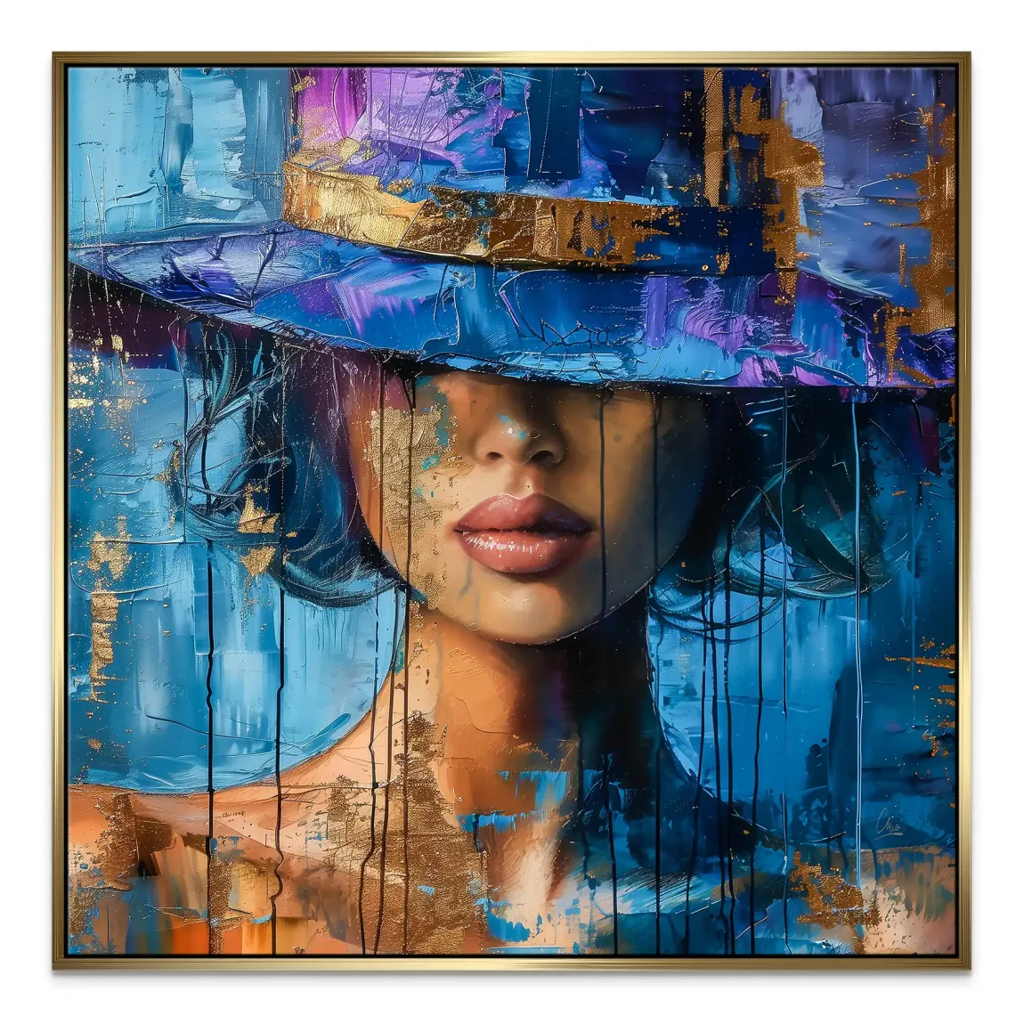 Blue Mystery Leinwand Bild