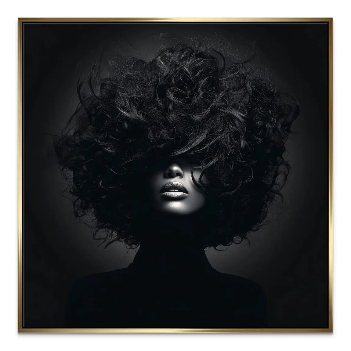 Beauty Curls Leinwand Bild