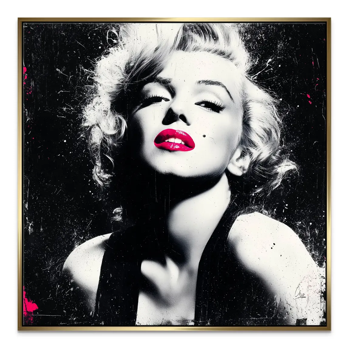 Monroe Noir Art Leinwand Bild