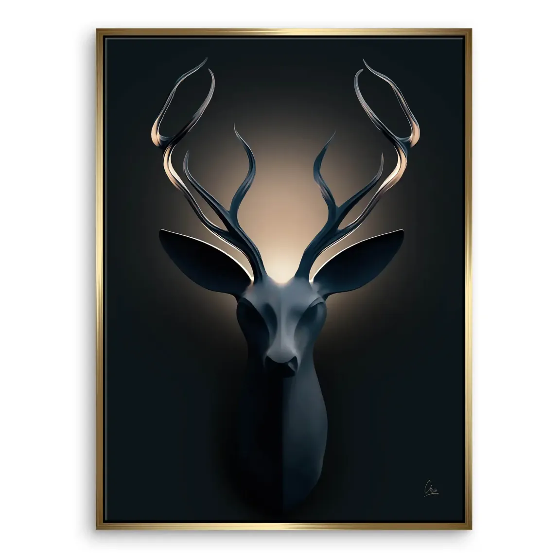 Majestätischer Hirsch Leinwand Bild