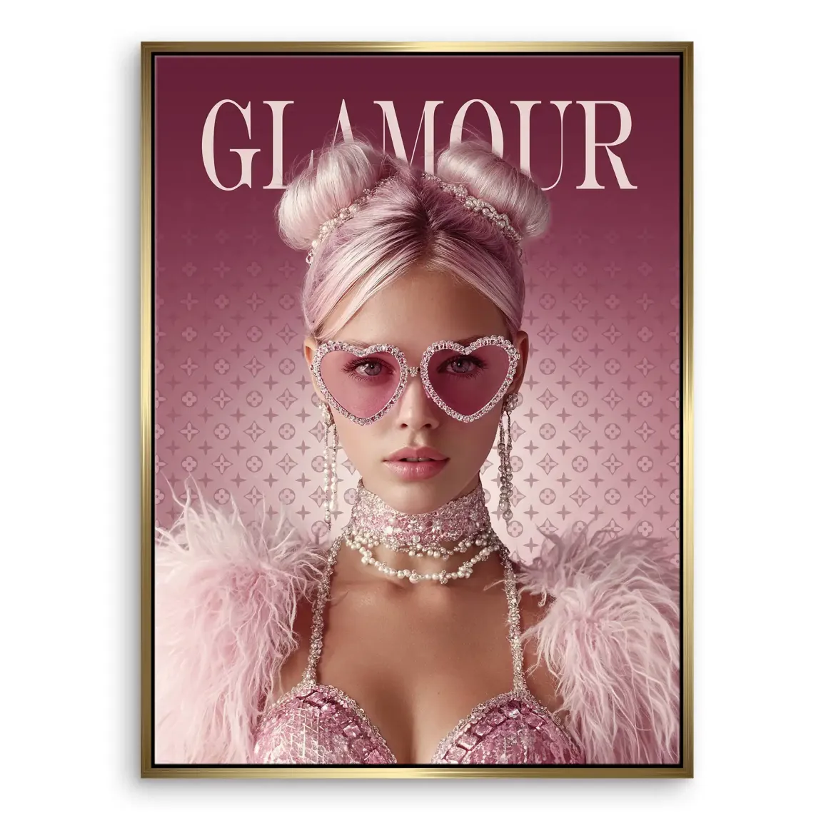 Glamour Lady Leinwand Bild