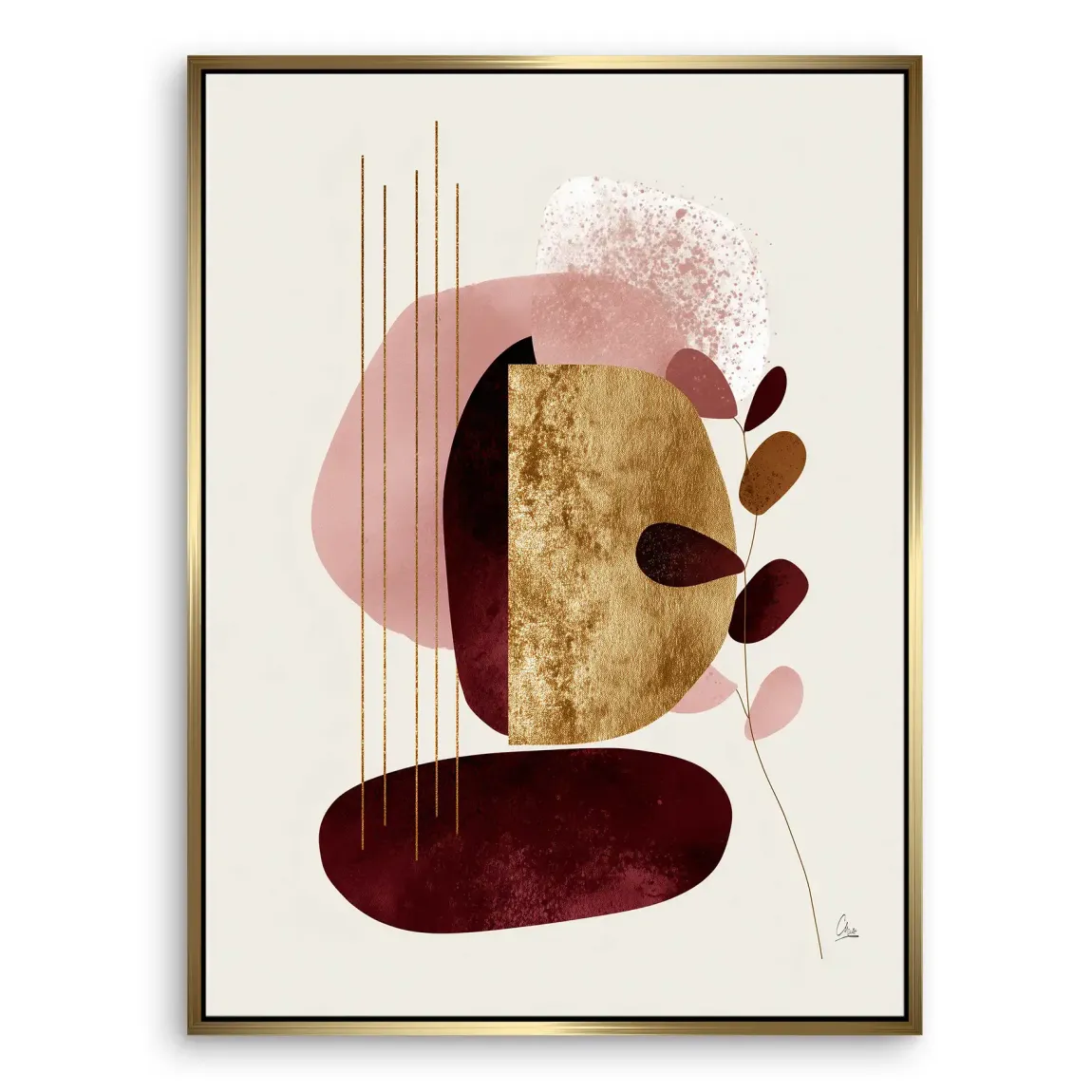 Velvet Shape Leinwand Bild