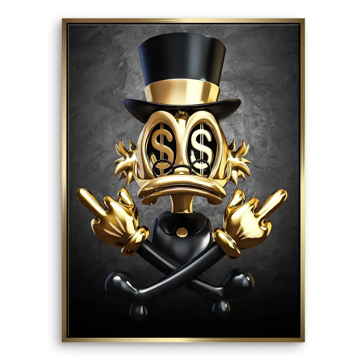 Dollar Vision Duck Leinwand Bild