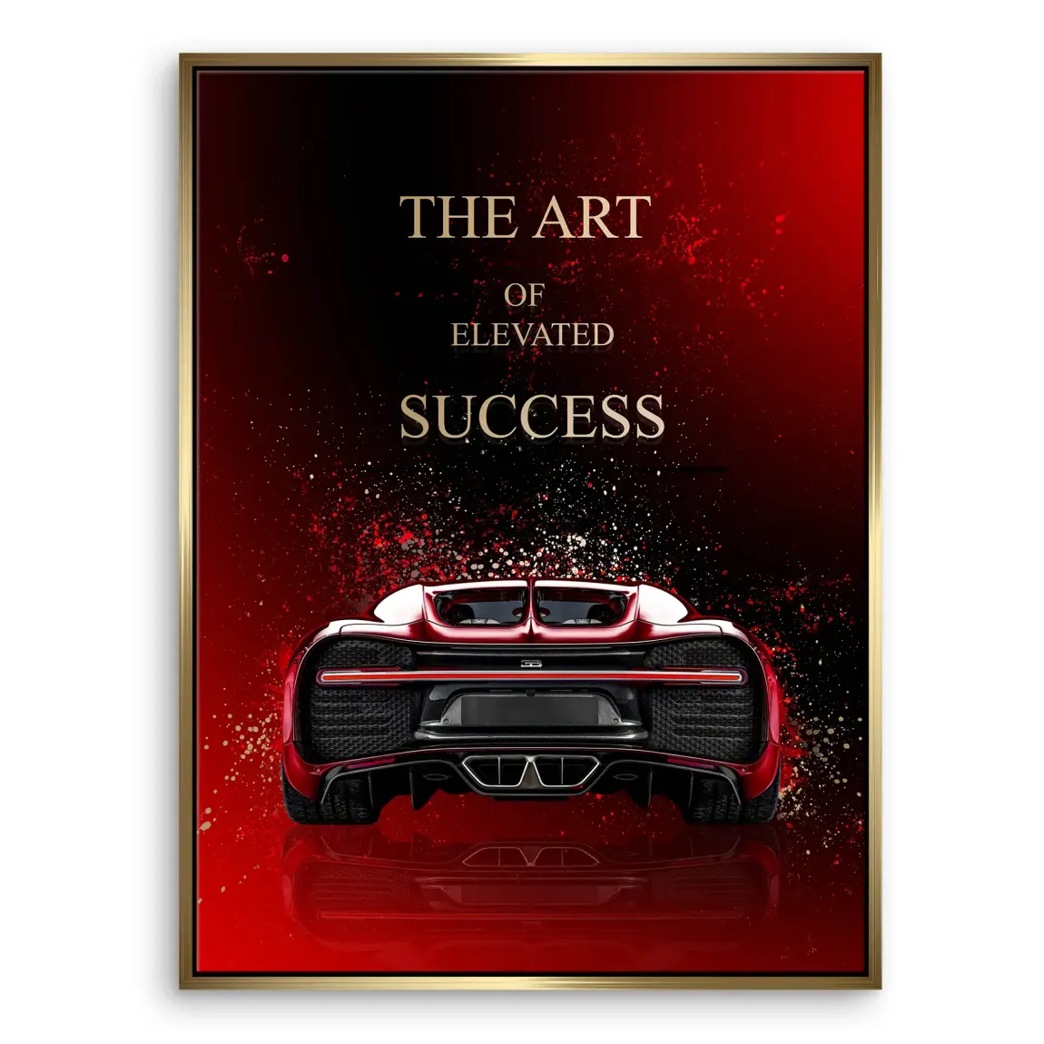Art of Success Bugatti Leinwand Bild