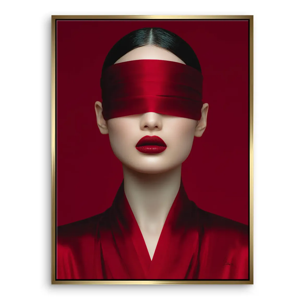 Blind Art Leinwand Bild