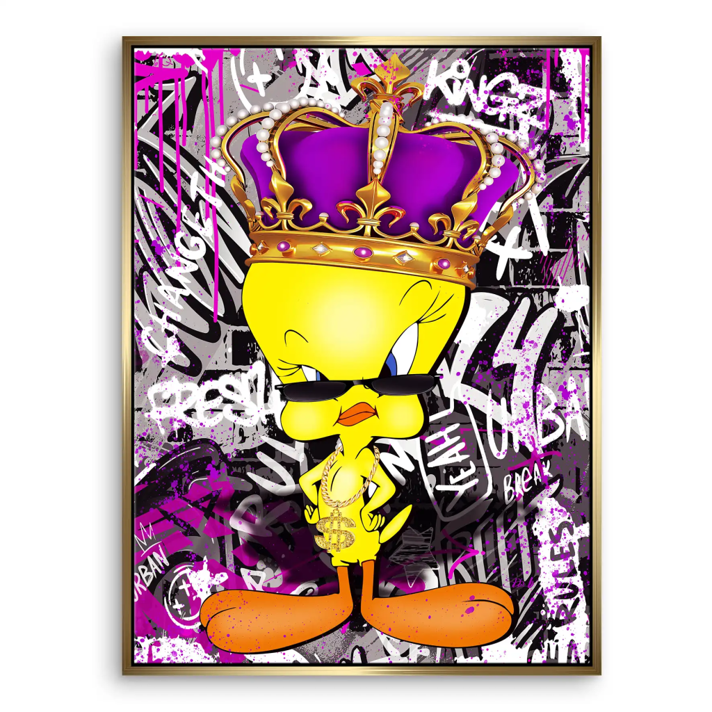 Pop Art Tweety King Leinwand Bild INGALERIE