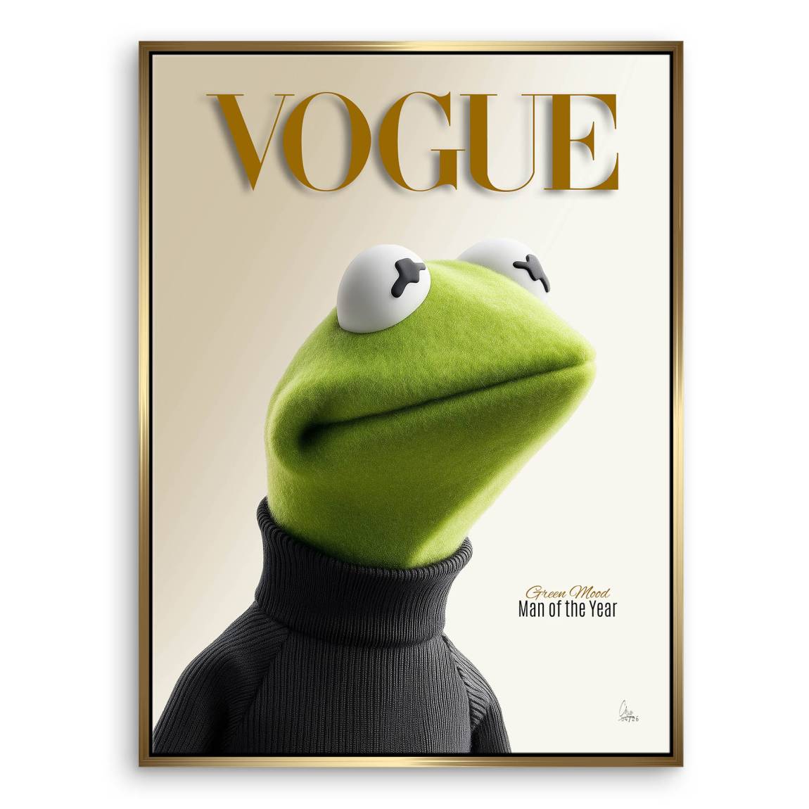 Kermit Couture Leinwand Bild