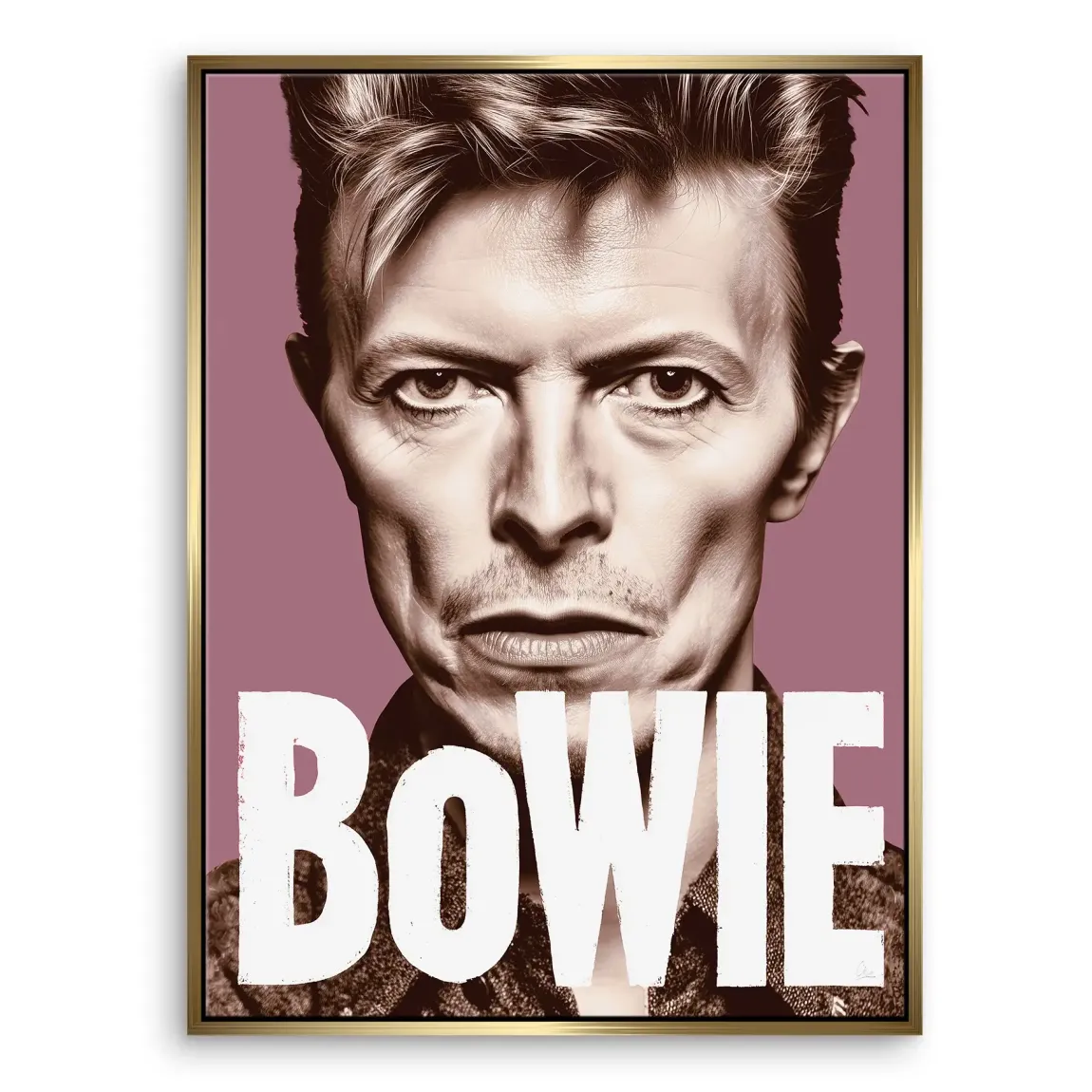 Starman Portrait Bowie Leinwand Bild