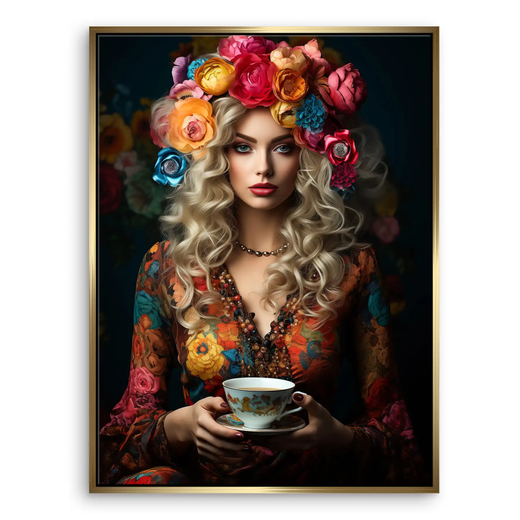 Beauty Bohemian Flower Leinwand Bild INGALERIE