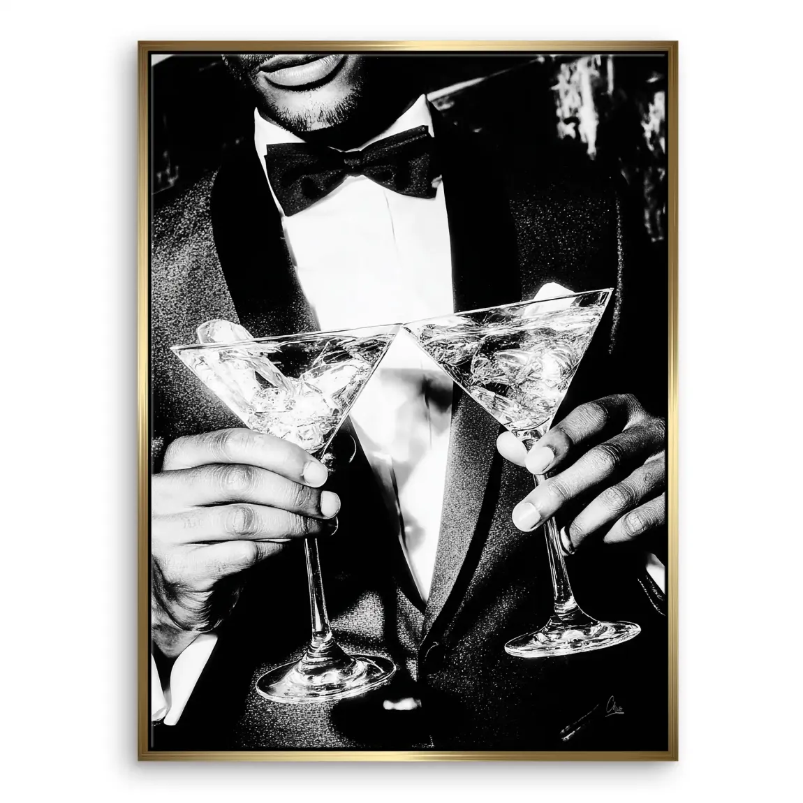 Gentleman Style Leinwand Bild