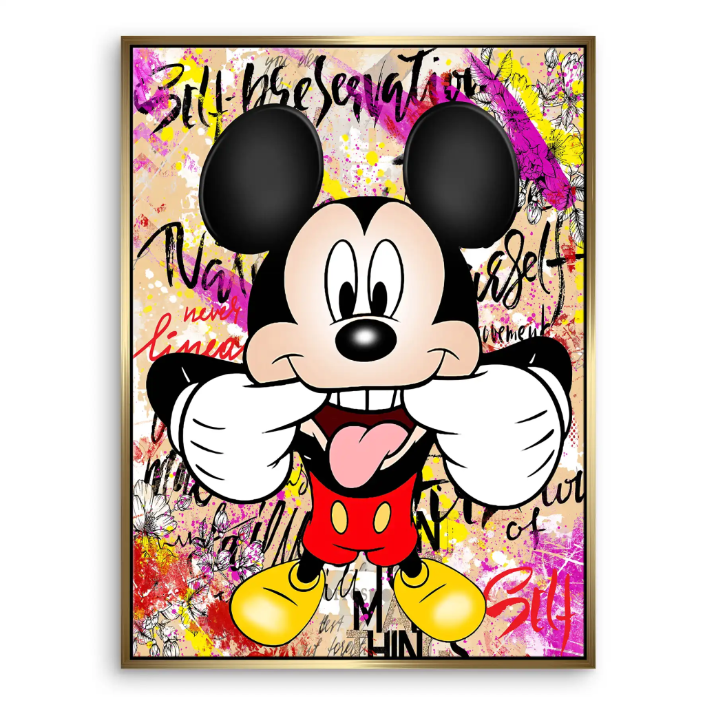 Micky Smile Pop Art Leinwand Bild INGALERIE