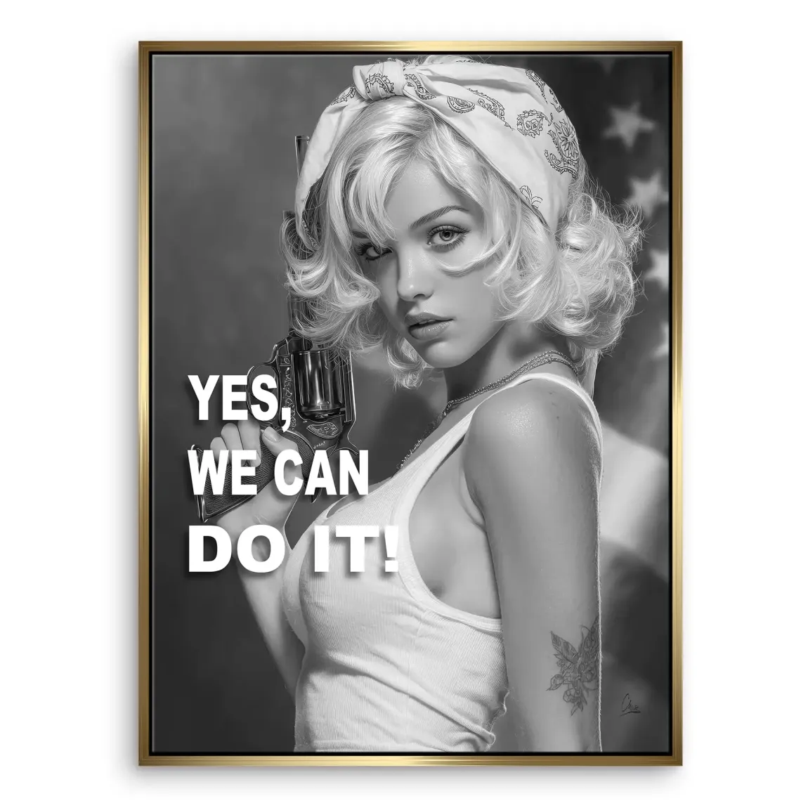 Yes we can Leinwand Bild