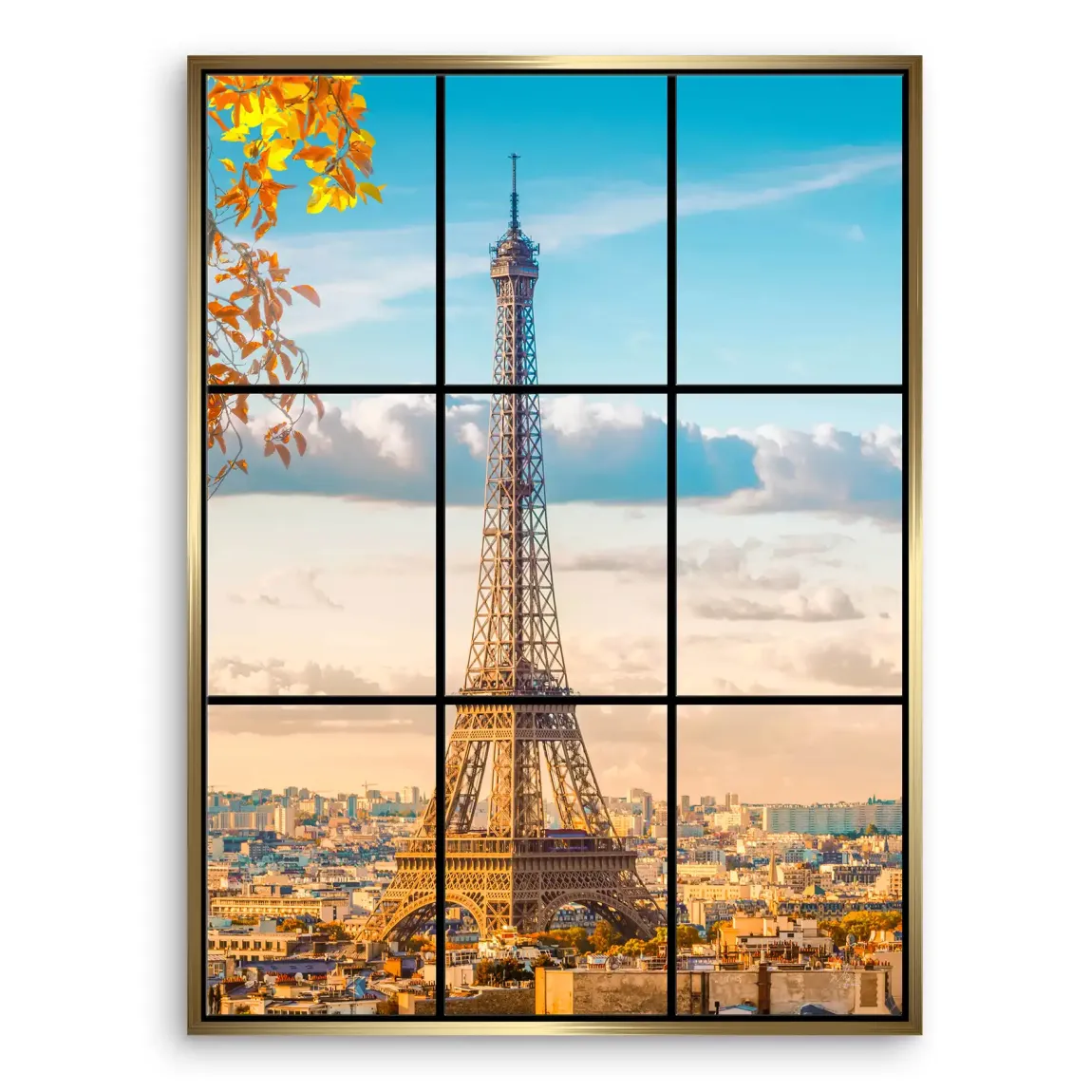 Morning Glow Paris Leinwand Bild