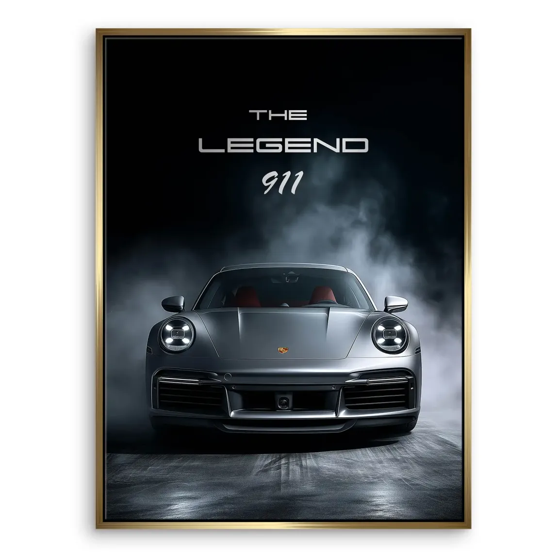 Silver Legend Porsche 911 Leinwand Bild