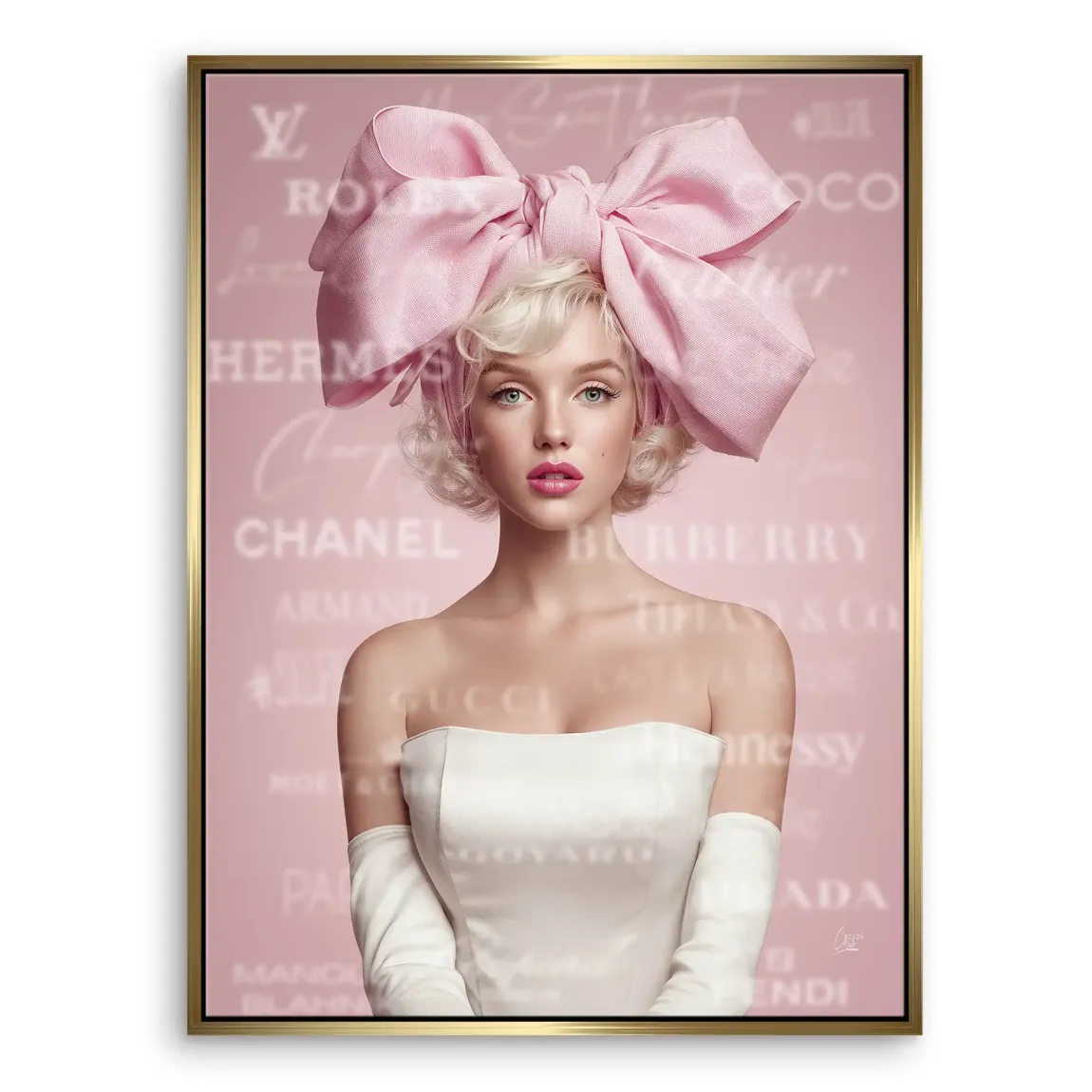 Marilyn Monroe Couture Pop Art Leinwand Bild