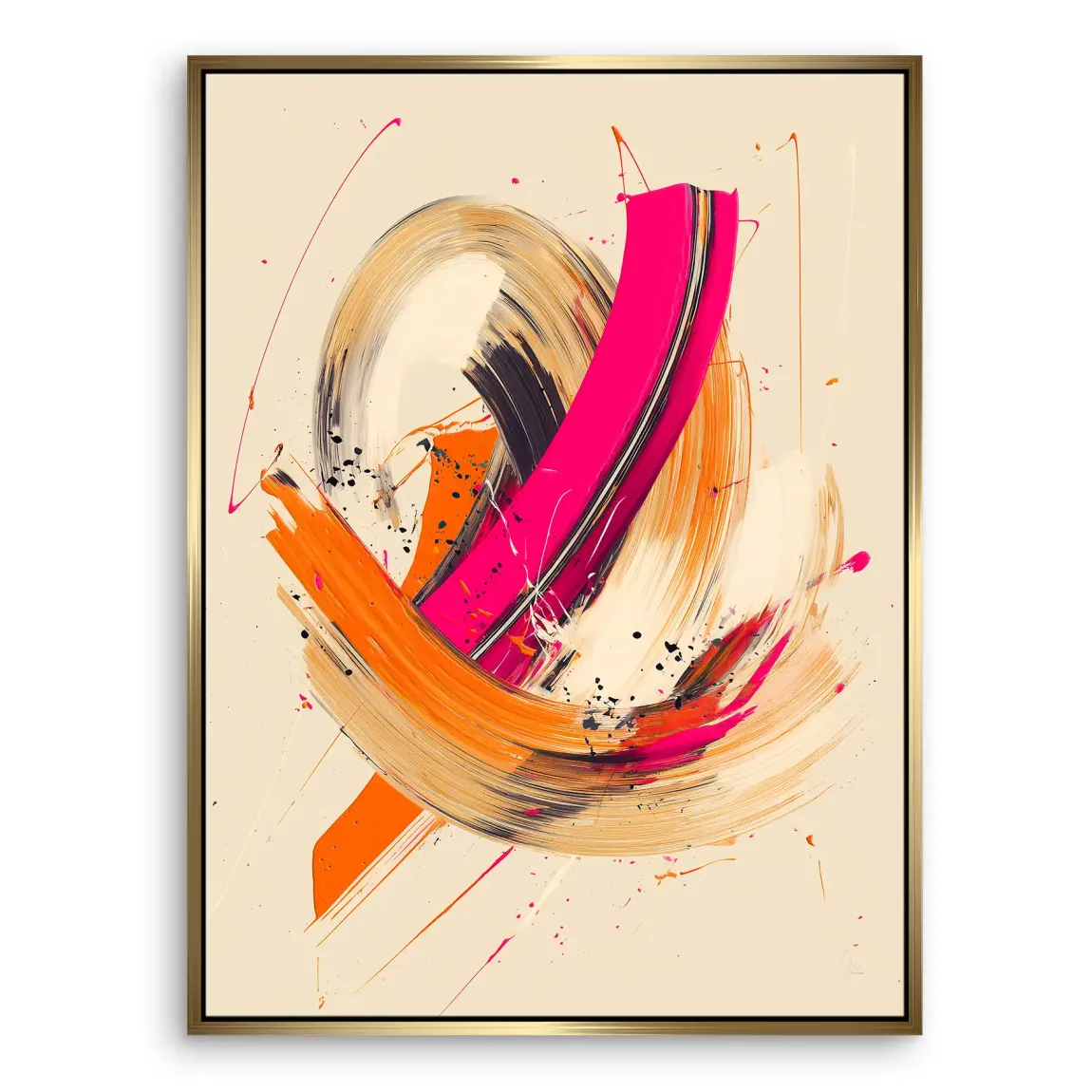 Bewegte Farbe Abstrakt Leinwand Bild