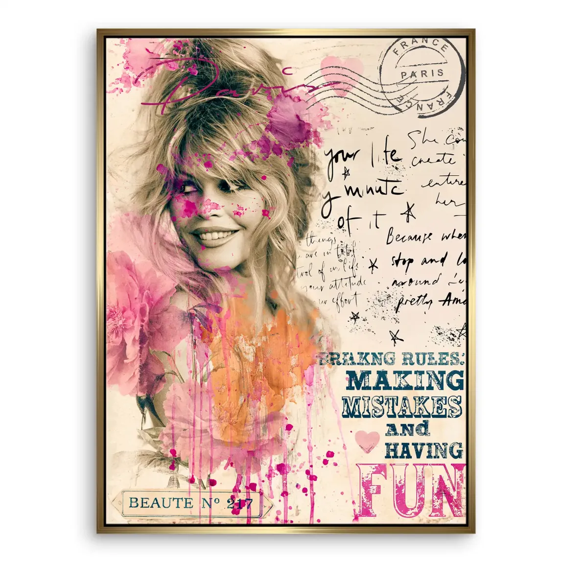 Bardot Paris Leinwand Bild
