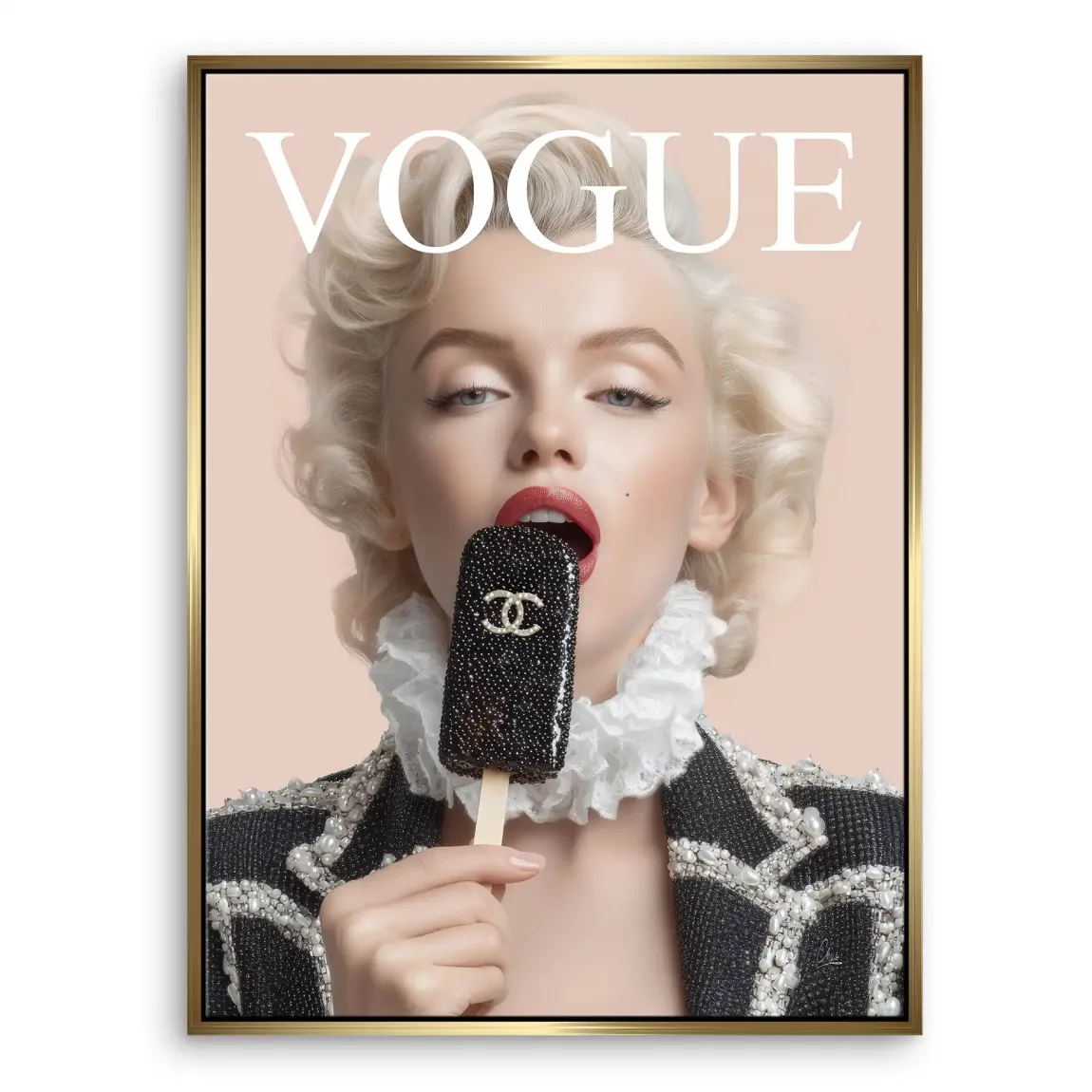 Marilyn Coco Eis Leinwand Bild