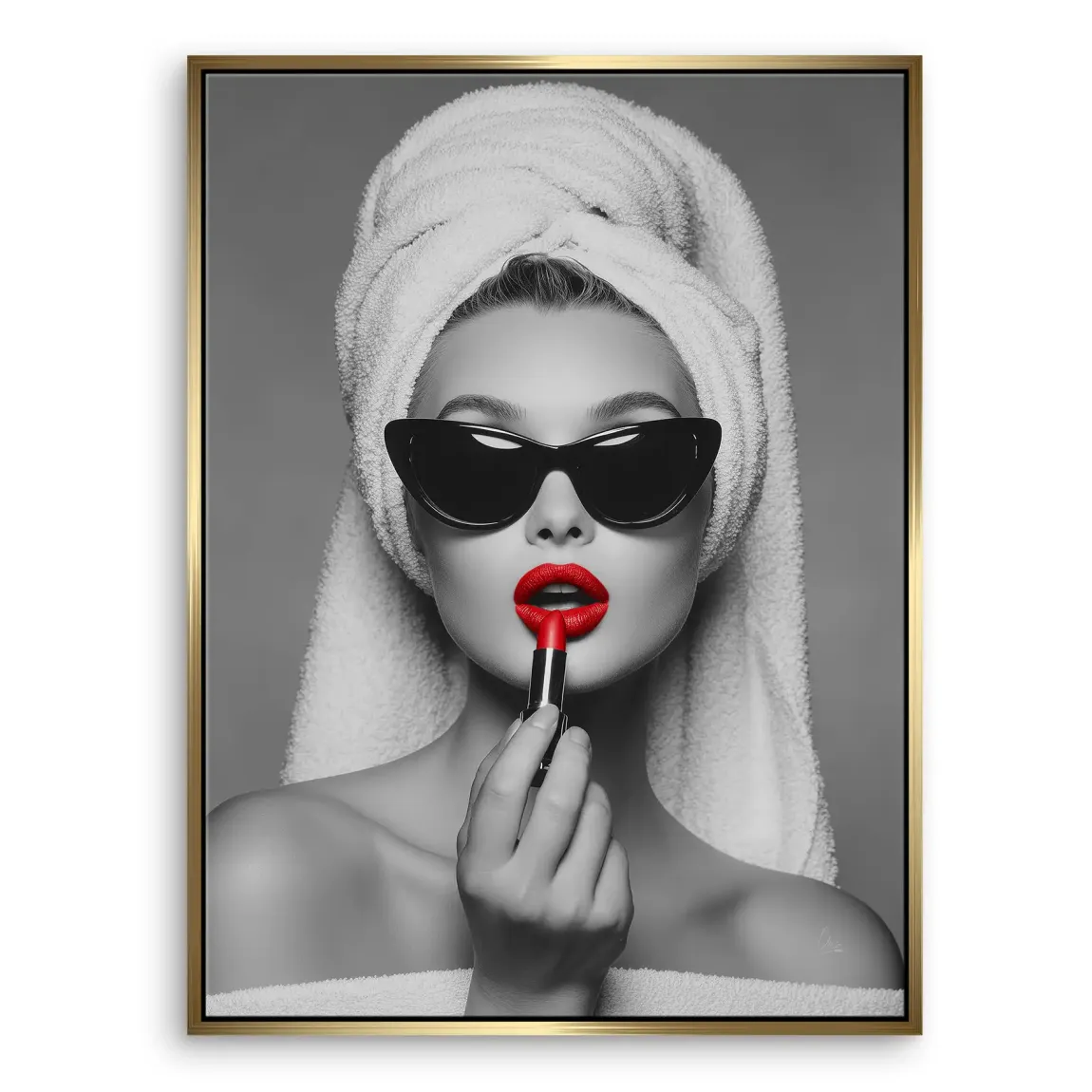 Lipstick Leinwand Bild
