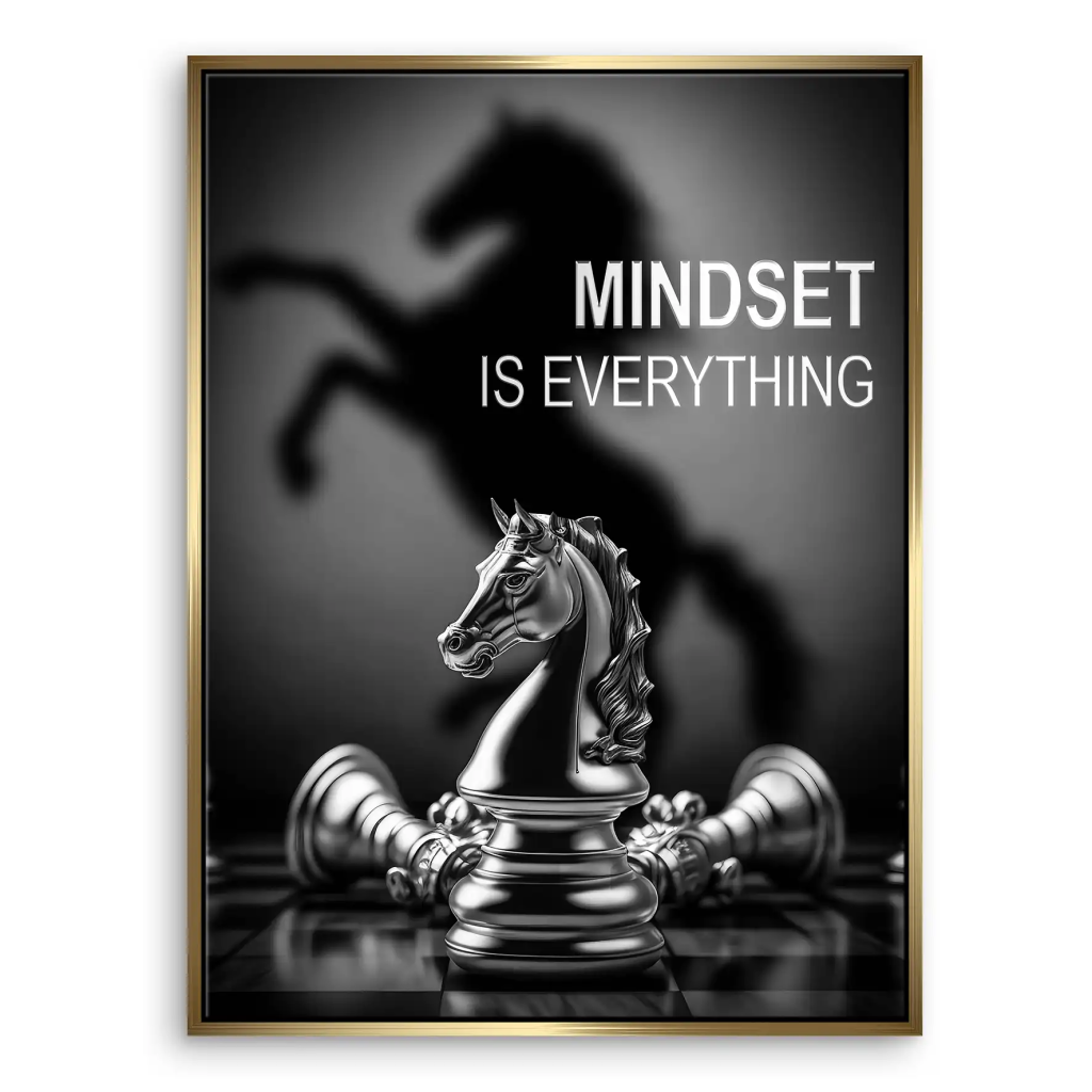 Motivation Schachfigur Leinwand Bild INGALERIE