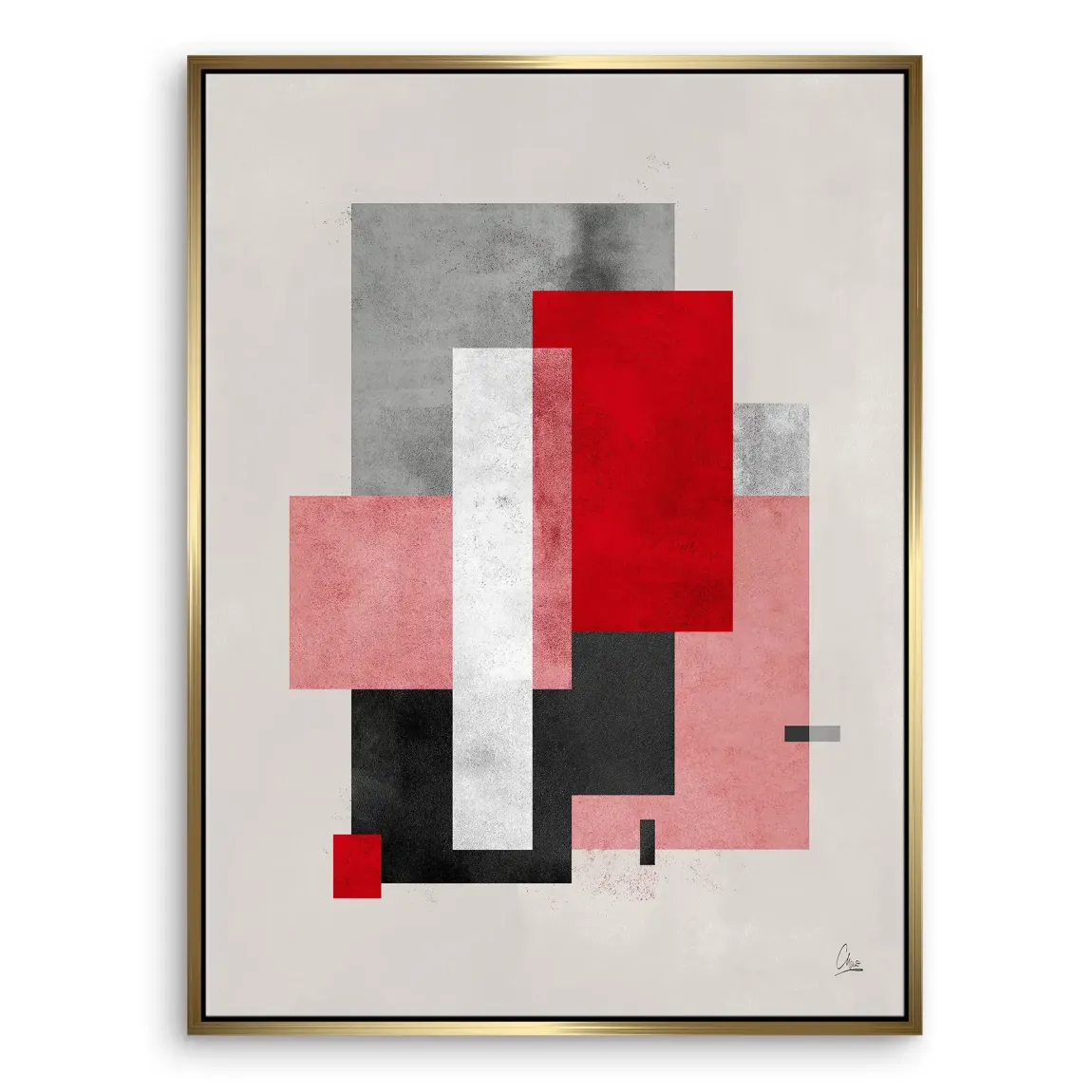 Geometric Aura Leinwand Bild