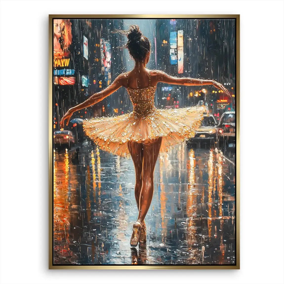 Ballett Rain Leinwand Bild INGALERIE