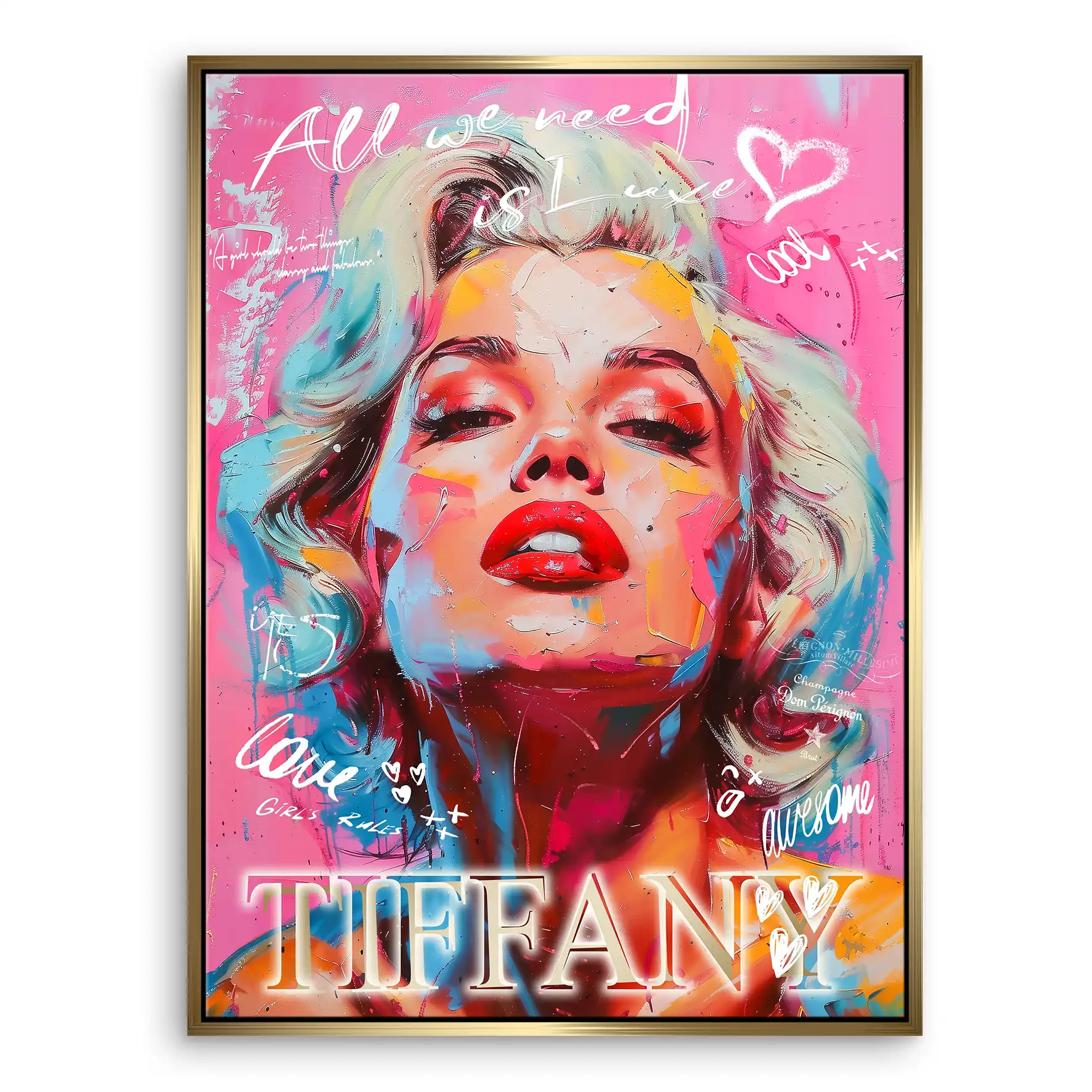 Marilyn Tiffany Leinwand Bild INGALERIE