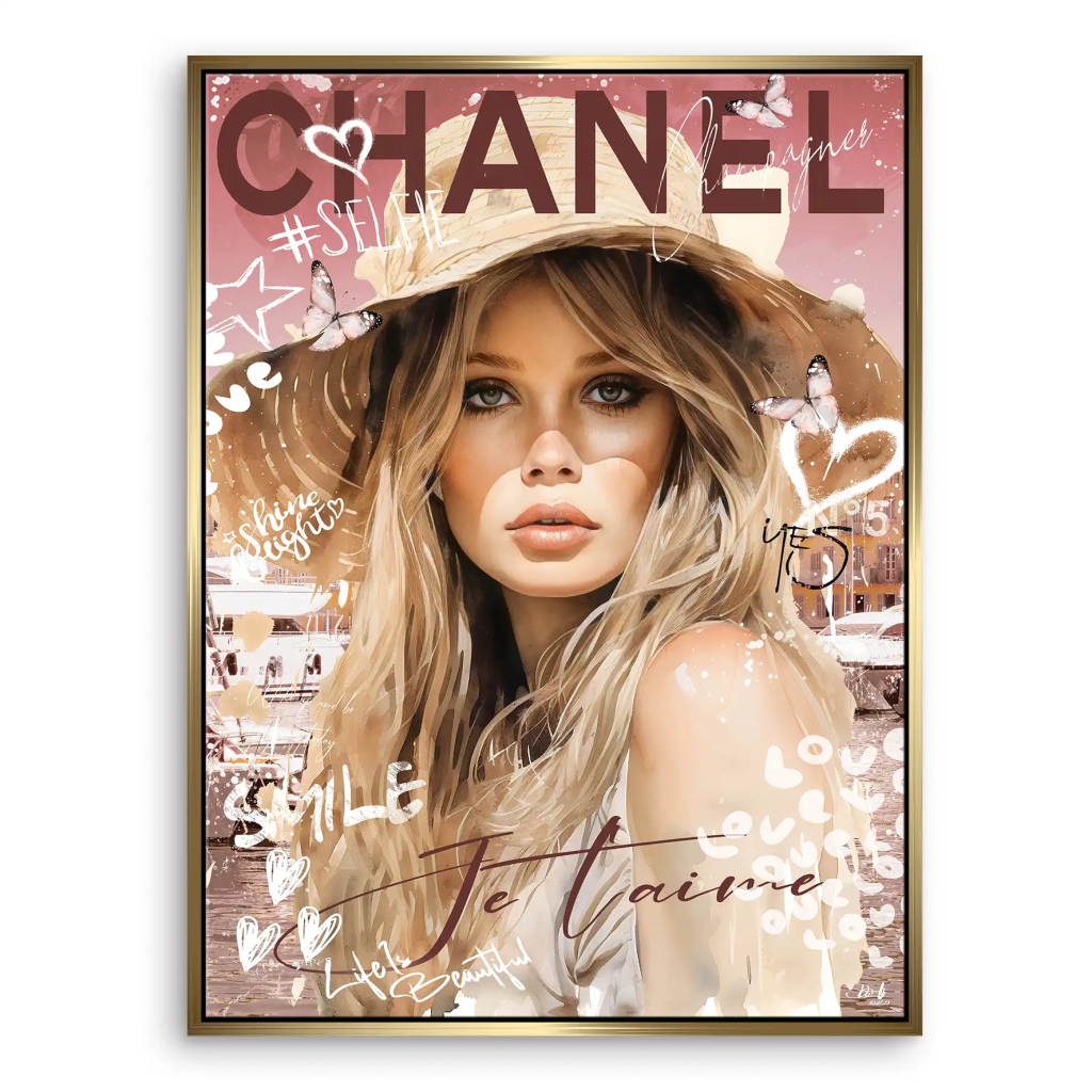 Pop Art Bardot Chanel Leinwand Bild INGALERIE