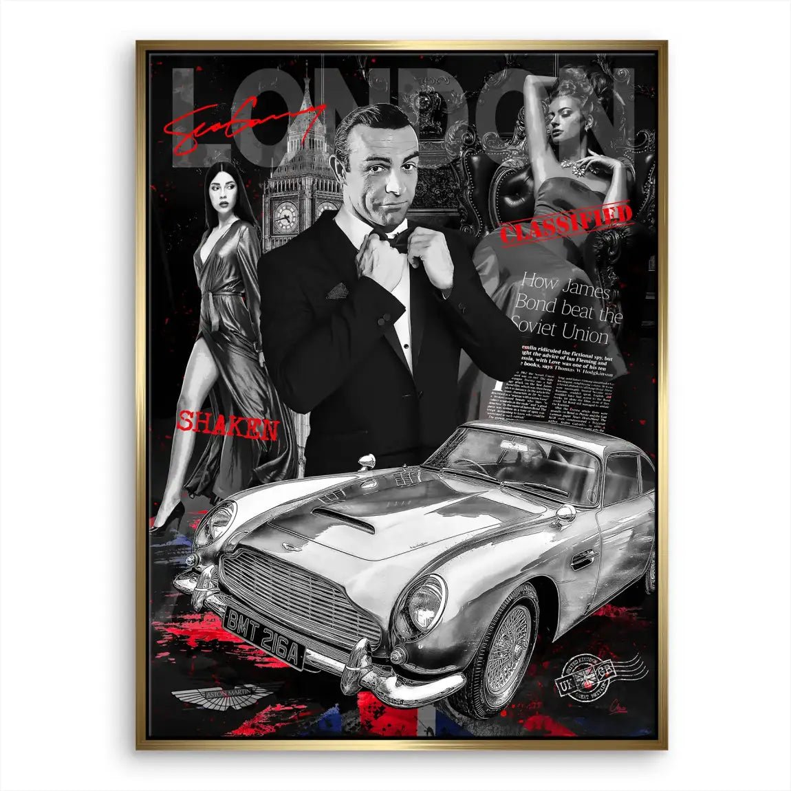 Bond London Style Leinwand Bild INGALERIE