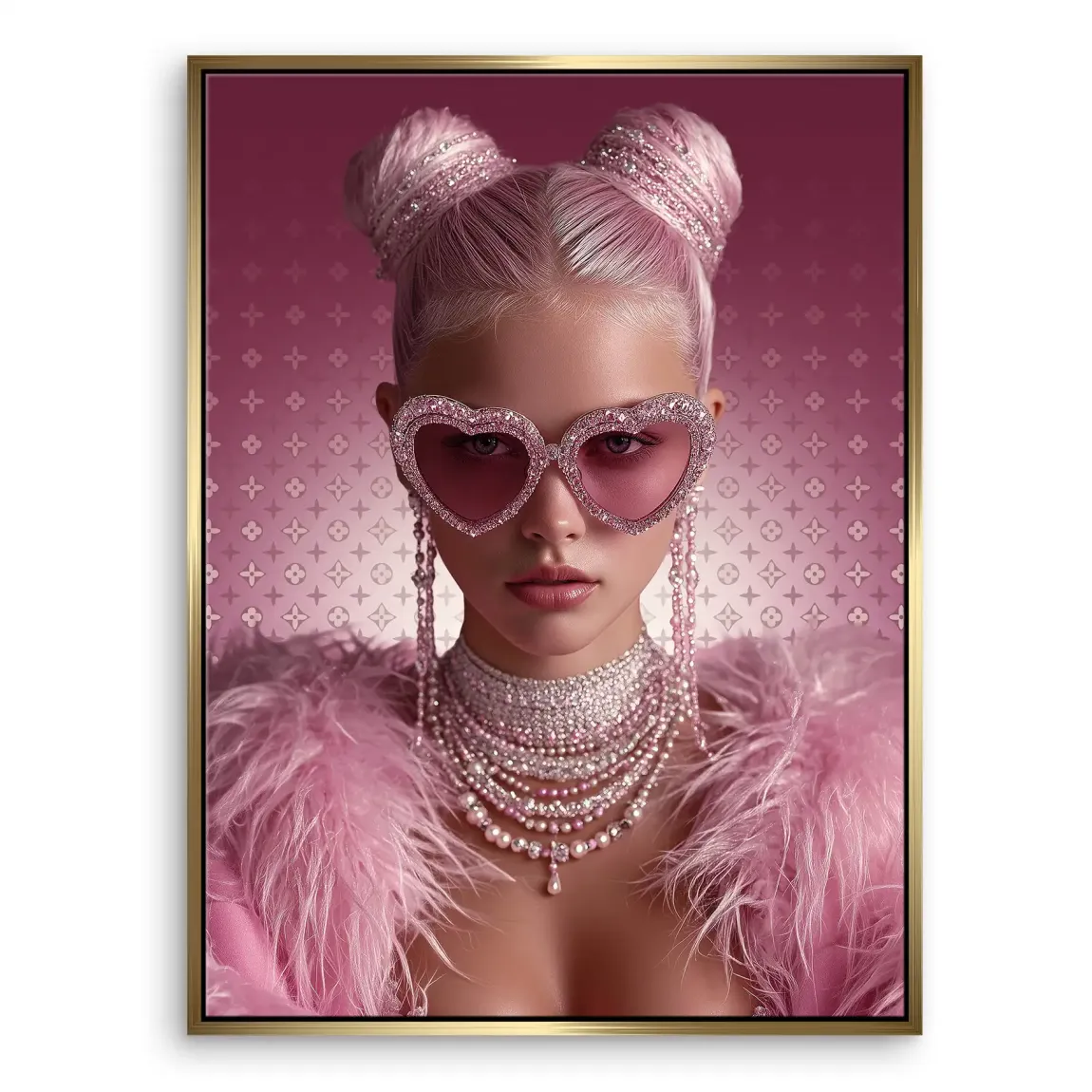 Glamour Girl Leinwand Bild