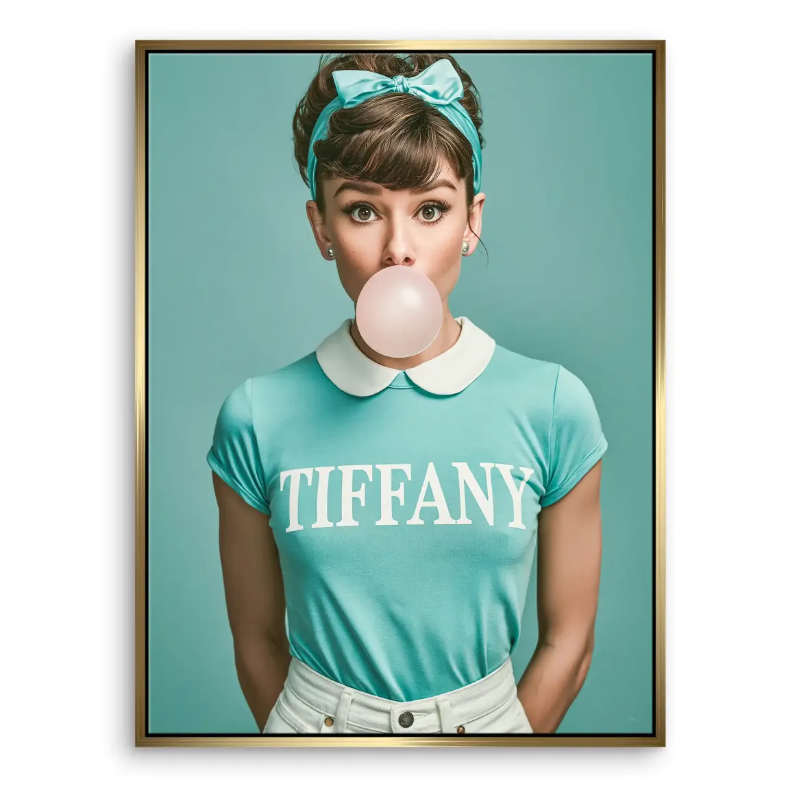 Audrey Bubble Tiffany Leinwand Bild