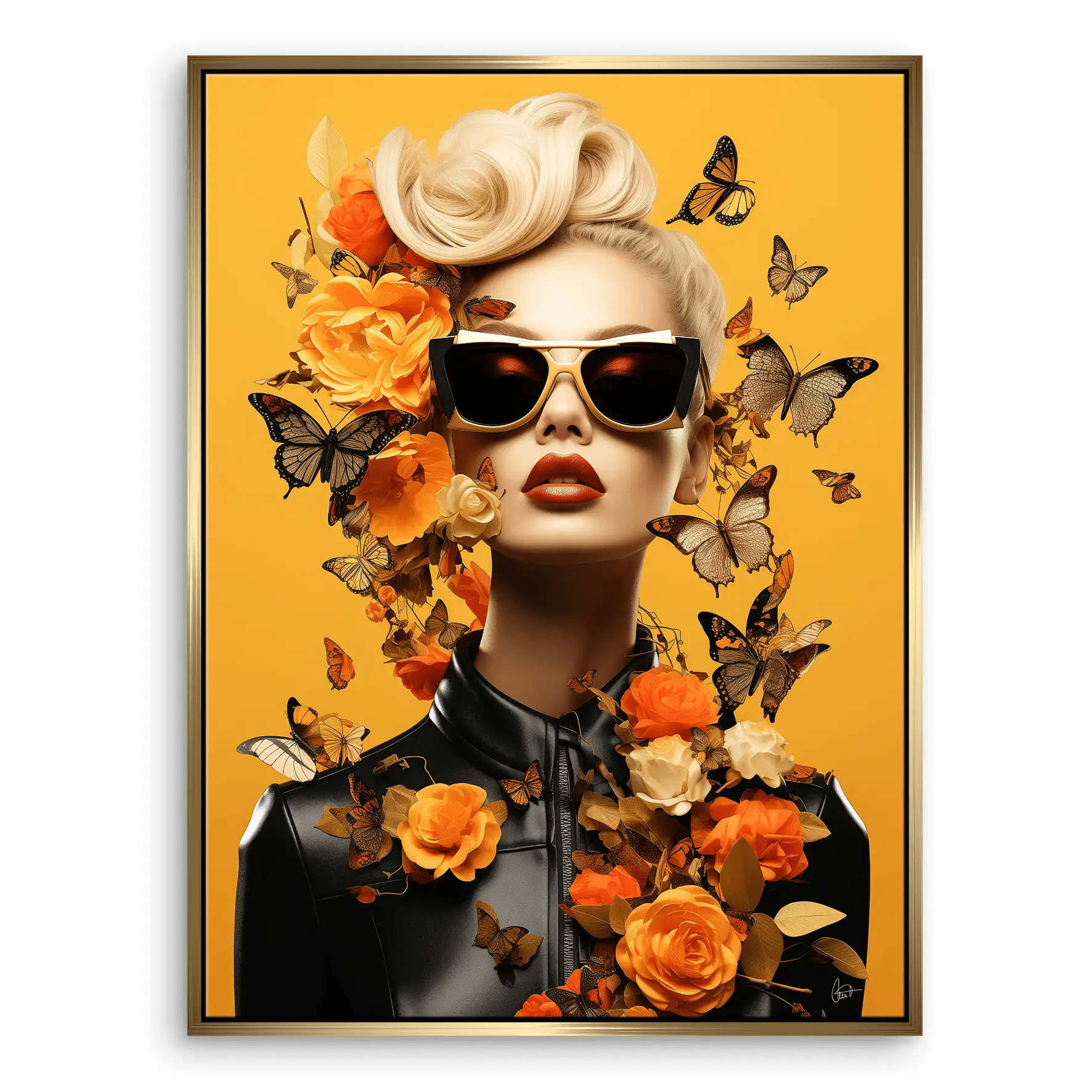 Butterfly Fashion Leinwand Bild INGALERIE