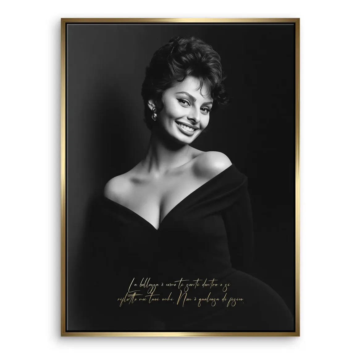 Sophia Loren Sorriso Leinwand Bild