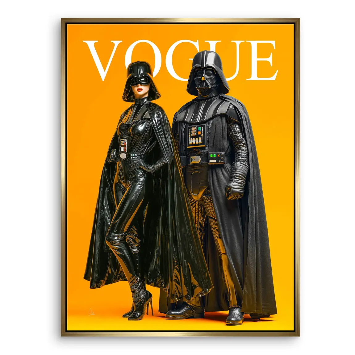 Galactic Vogue Darth Vader Leinwand Bild