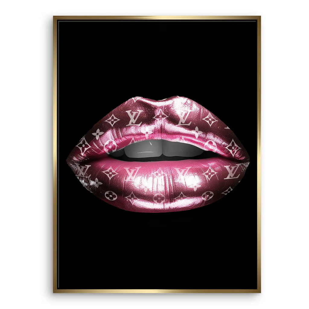 Vuitton Metallic Lips Leinwand Bild INGALERIE