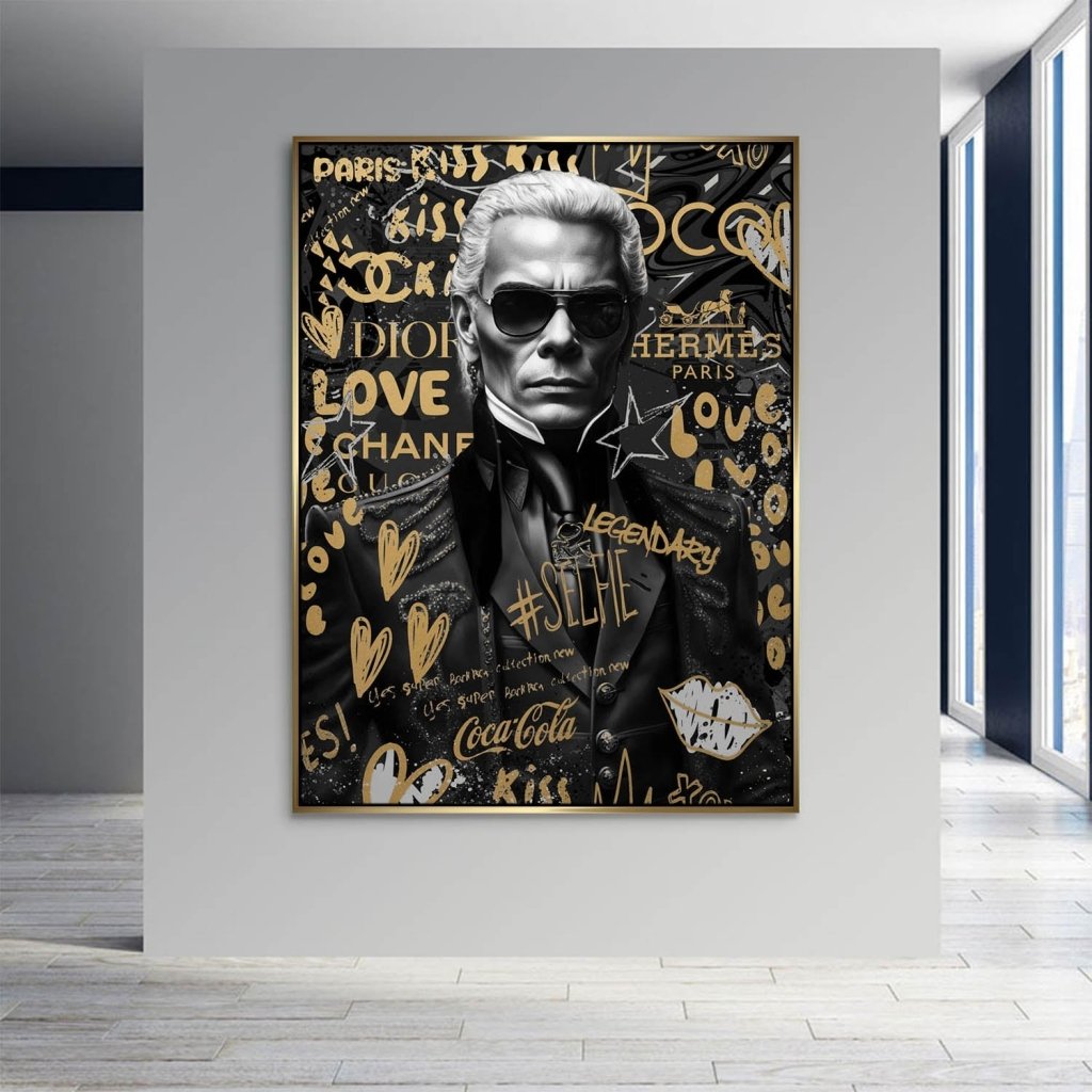 Karl Fashion Pop Art Leinwand Bild INGALERIE