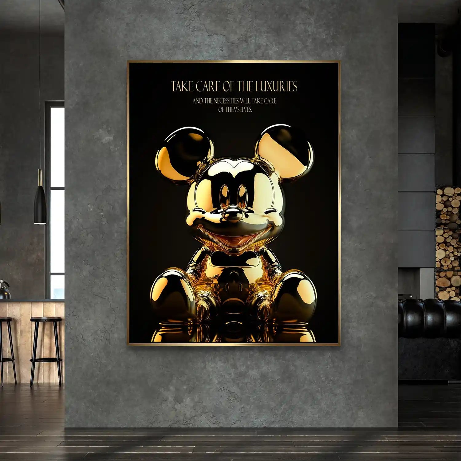 Micky Gold Pop Art Leinwand Bild INGALERIE